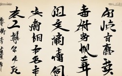 毛笔书法作品范例