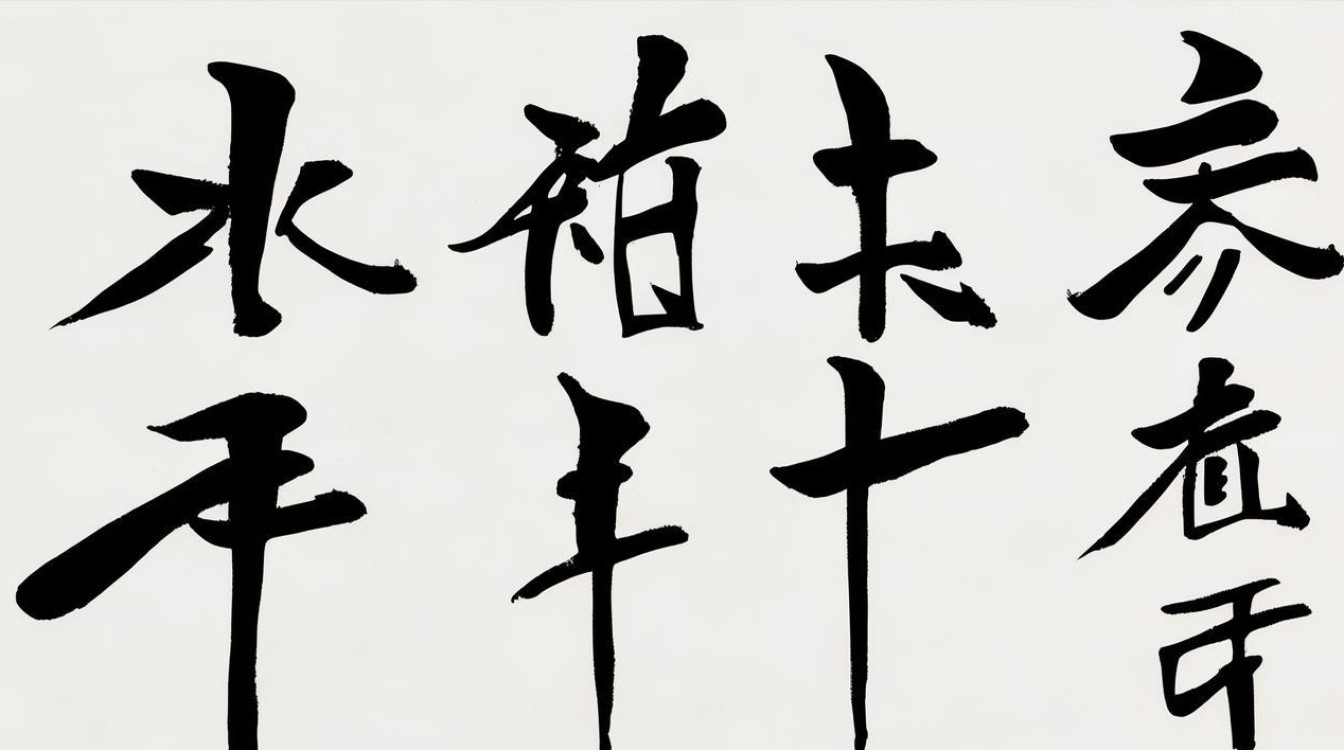 人字的行书书法作品