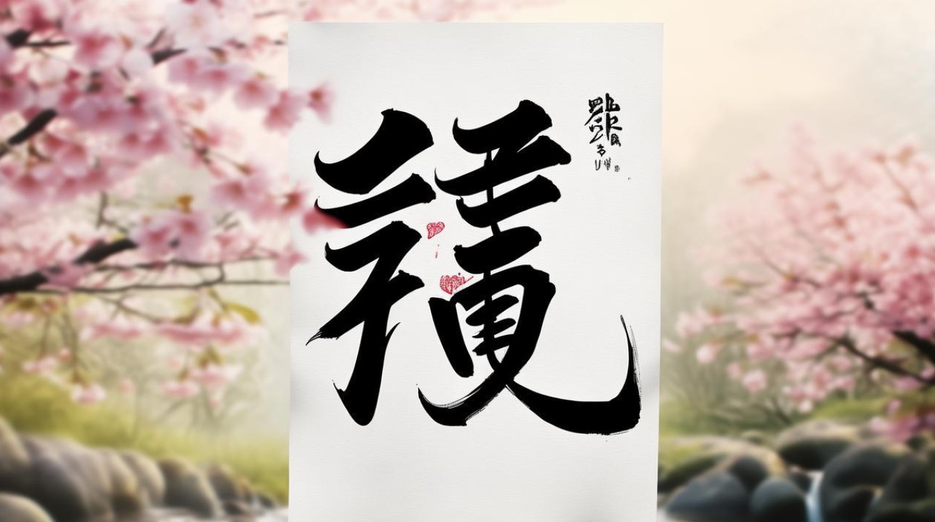 春光美字毛笔书法作品
