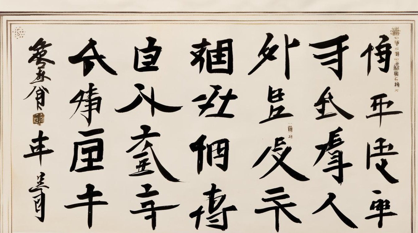 书法作品拓字