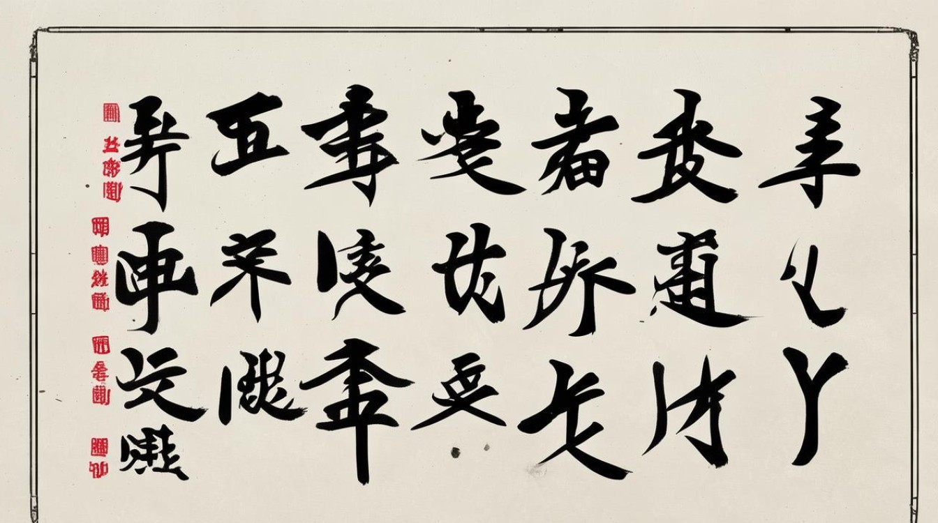 五言书法作品行楷