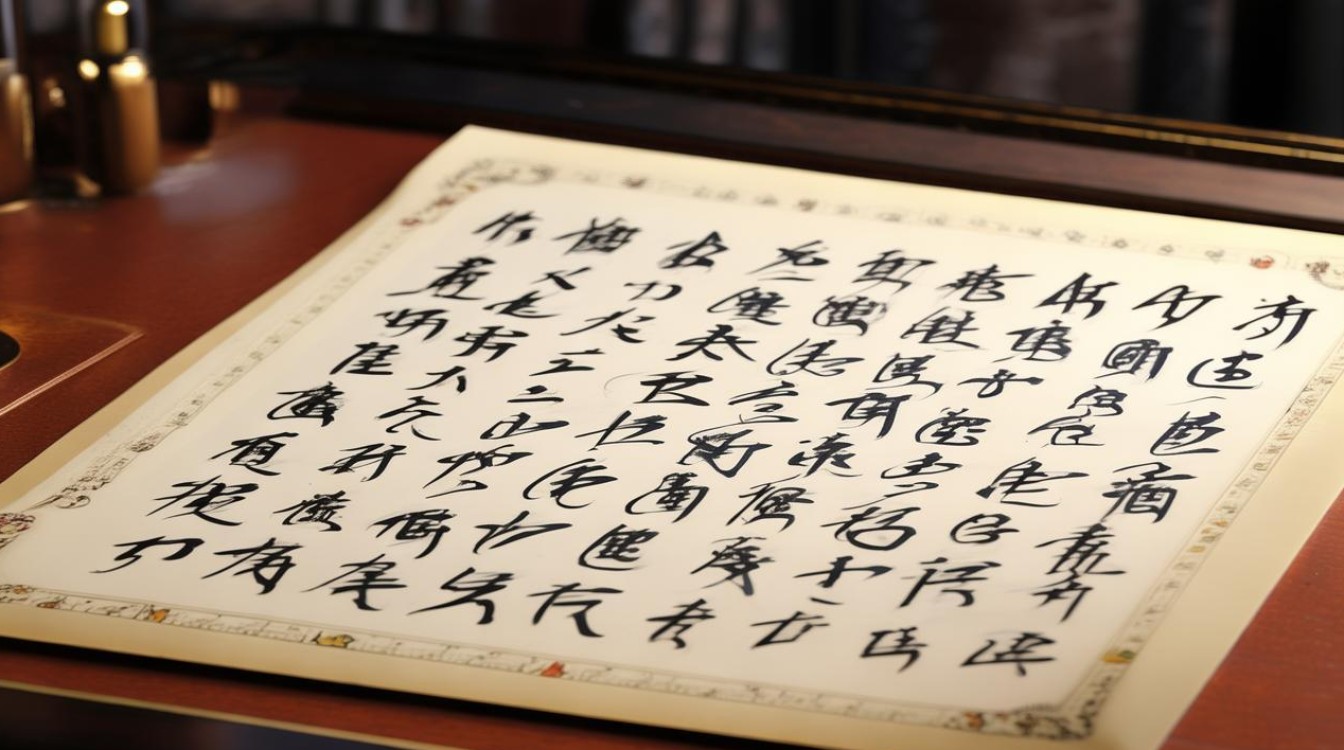 送给学长的书法作品