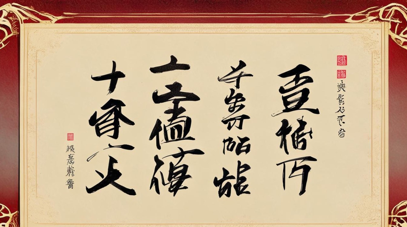 书法春联的书法作品