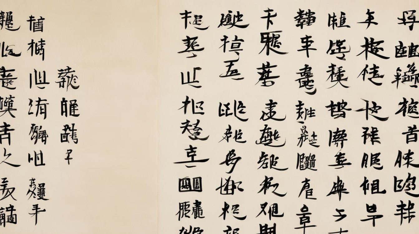 枫桥夜泊毛笔书法作品