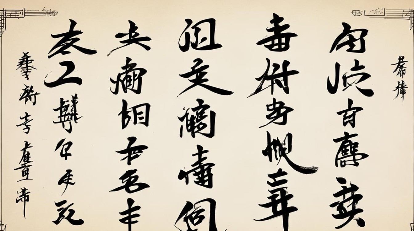 毛笔书法作品范例